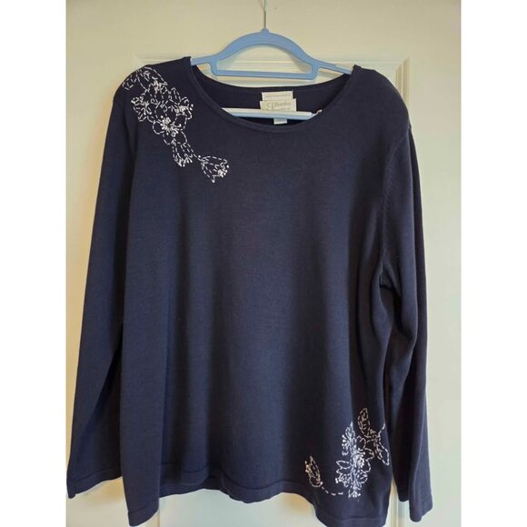 Christopher and Banks sweater 2X hand embroidered - Picture 3 of 8